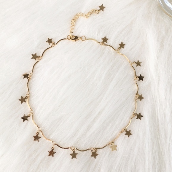 Gold Plated Star Choker - Picture 1 of 3